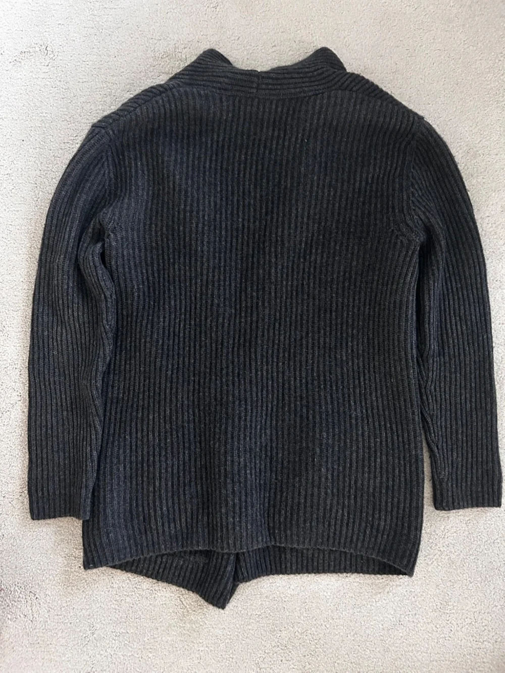 Baldwin XS cashmere/wool cardigan shaker stitch